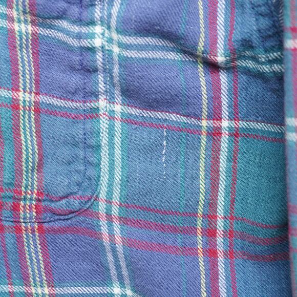 Midwest Traders Plaid Flannel Shirt Vintage Soft Worn-In Size M - Picture 8 of 9
